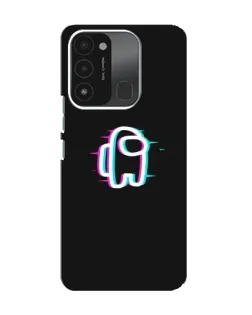 Чехол для TECNO Spark 8C с картинкой «Among Us неон»