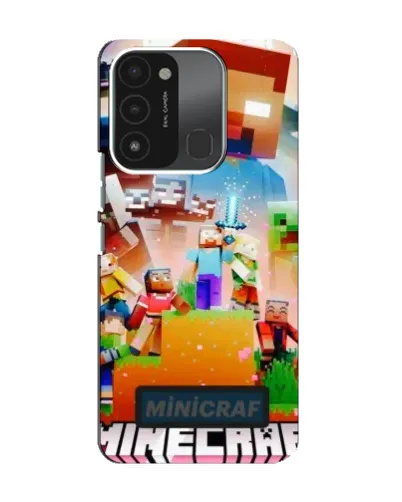 Чехол для TECNO Spark 8C с картинкой «Minecraft герои игры»