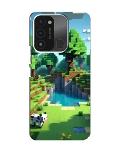 Чехол для TECNO Spark 8C с картинкой «Minecraft летний день»