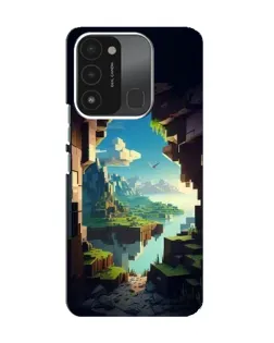 Чехол для TECNO Spark 8C с картинкой «Вид из пещеры»