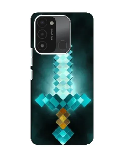 Чехол для TECNO Spark 8C с картинкой «Алмазный меч неон»
