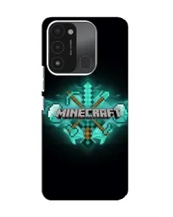 Чехол для TECNO Spark 8C с картинкой «Minecraft Diamond лого»