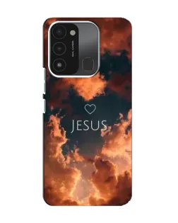 Чехол для TECNO Spark 8C с картинкой «Сияние Имени Jesus»