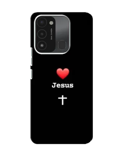 Чехол для TECNO Spark 8C с картинкой «Сердце - Jesus» Чехол для TECNO Spark 8C с картинкой «Сердце - Jesus»