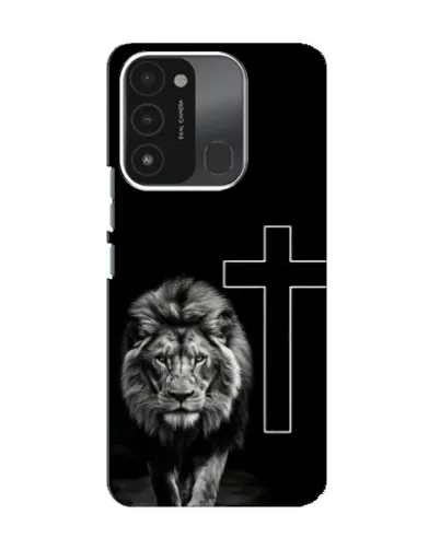 Чехол для TECNO Spark 8C с картинкой «Лев и Крест» Чехол для TECNO Spark 8C с картинкой «Лев и Крест»
