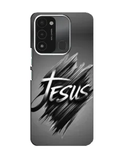 Чехол для TECNO Spark 8C с картинкой «Надпись Jesus Graffiti»