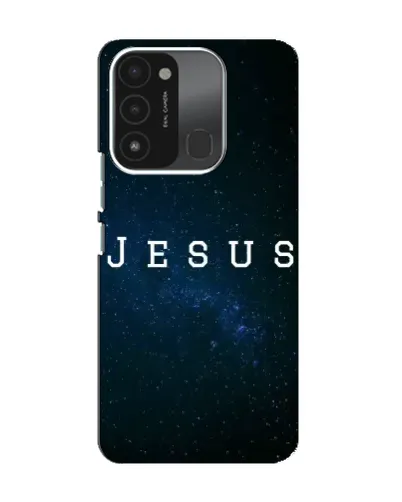 Чехол для TECNO Spark 8C с картинкой «Звездное небо Jesus» Чехол для TECNO Spark 8C с картинкой «Звездное небо Jesus»