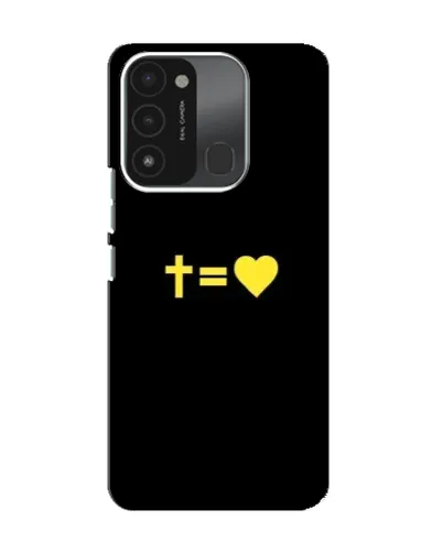 Чехол для TECNO Spark 8C с картинкой «Сердце и Крест» Чехол для TECNO Spark 8C с картинкой «Сердце и Крест»