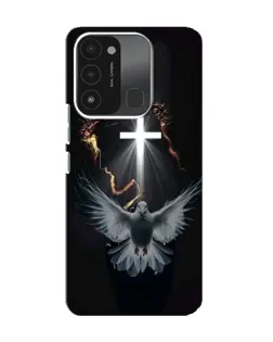 Чехол для TECNO Spark 8C с картинкой «Голубь и Свет»