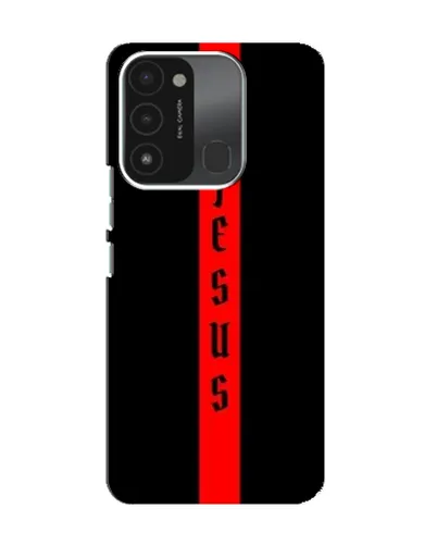 Чехол для TECNO Spark 8C с картинкой «Красная линия веры» Чехол для TECNO Spark 8C с картинкой «Красная линия веры»