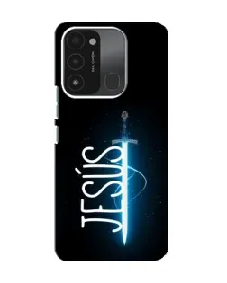 Чехол для TECNO Spark 8C с картинкой «Меч Духа Jesus»