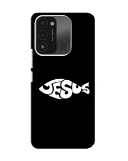 Чехол для TECNO Spark 8C с картинкой «Рыба Jesus»