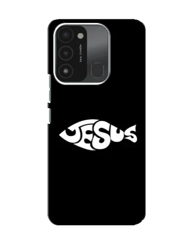 Чехол для TECNO Spark 8C с картинкой «Рыба Jesus» Чехол для TECNO Spark 8C с картинкой «Рыба Jesus»