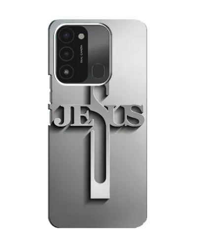 Чехол для TECNO Spark 8C с картинкой «Металлический крест Jesus» Чехол для TECNO Spark 8C с картинкой «Металлический крест Jesus»