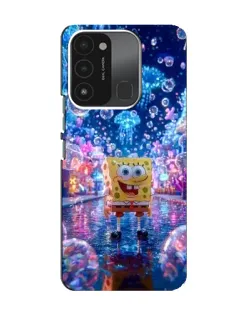Чехол для TECNO Spark 8C с картинкой «Неоновый океан» Чехол для TECNO Spark 8C с картинкой «Неоновый океан»