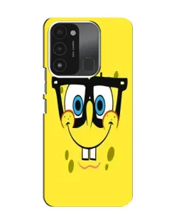 Чехол для TECNO Spark 8C с картинкой «Минималистичный Спанч Боб» Чехол для TECNO Spark 8C с картинкой «Минималистичный Спанч Боб»