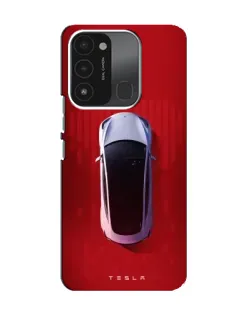 Чехол для TECNO Spark 8C с картинкой «Tesla Top View»