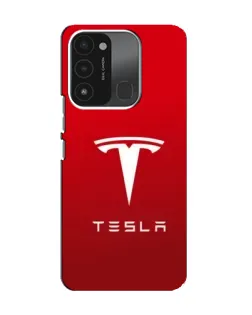 Чехол для TECNO Spark 8C с картинкой «Tesla Red Classic»