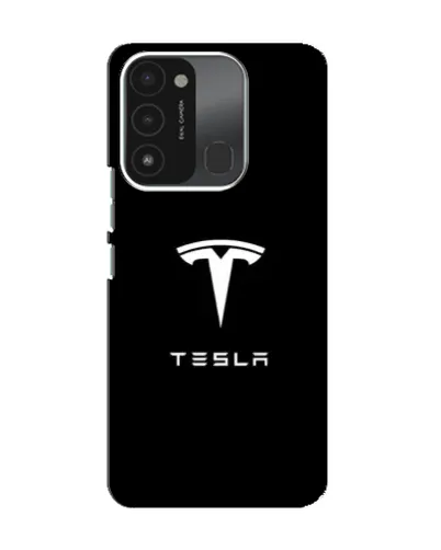Чехол для TECNO Spark 8C с картинкой «Tesla White Logo» Чехол для TECNO Spark 8C с картинкой «Tesla White Logo»