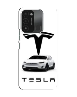 Чехол для TECNO Spark 8C с картинкой «Tesla White Style»