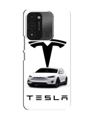 Чехол для TECNO Spark 8C с картинкой «Tesla White Style» Чехол для TECNO Spark 8C с картинкой «Tesla White Style»