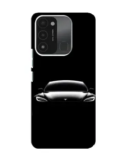 Чехол для TECNO Spark 8C с картинкой «Фары Tesla Night»