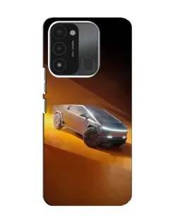 Чехол для TECNO Spark 8C с картинкой «Cybertruck в пустыне»