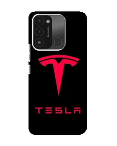 Чехол для TECNO Spark 8C с картинкой «Tesla Red Logo» Чехол для TECNO Spark 8C с картинкой «Tesla Red Logo»