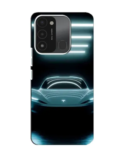 Чехол для TECNO Spark 8C с картинкой «Tesla в неоне» Чехол для TECNO Spark 8C с картинкой «Tesla в неоне»