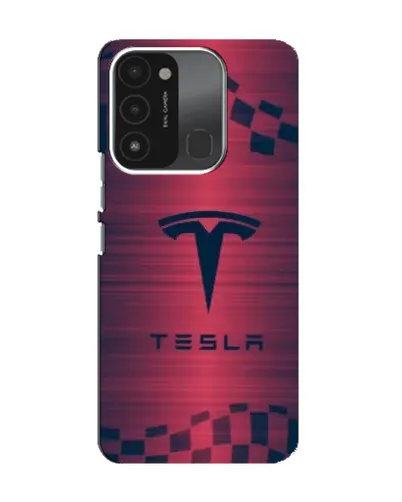 Чехол для TECNO Spark 8C с картинкой «Тесла красный карбон» Чехол для TECNO Spark 8C с картинкой «Тесла красный карбон»