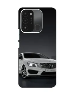 Чехол для TECNO Spark 8C с картинкой «Mercedes AMG GT Silver»