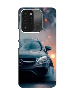 Чехол для TECNO Spark 8C с картинкой «Mercedes — ночной город»