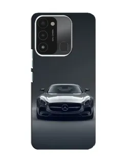 Чехол для TECNO Spark 8C с картинкой «Mercedes на черном»