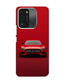 Чехол для TECNO Spark 8C с картинкой «Красный Mercedes AMG»