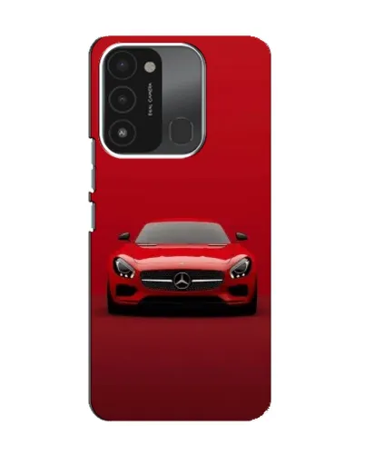 Чехол для TECNO Spark 8C с картинкой «Красный Mercedes AMG»
