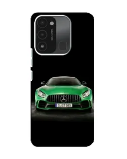 Чехол для TECNO Spark 8C с картинкой «Mercedes — неоновый лого»