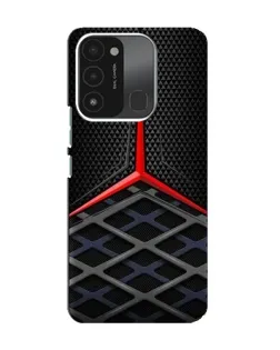 Чехол для TECNO Spark 8C с картинкой «Mercedes Carbon Grid»