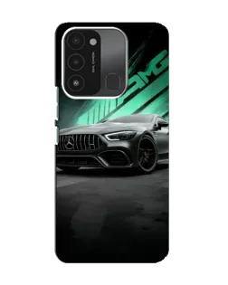 Чехол для TECNO Spark 8C с картинкой «Темный Mercedes AMG»