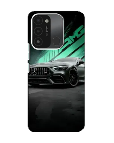 Чехол для TECNO Spark 8C с картинкой «Темный Mercedes AMG»