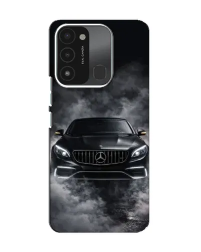 Чехол для TECNO Spark 8C с картинкой «Mercedes в дыму»
