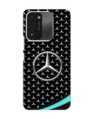 Чехол для TECNO Spark 8C с картинкой «Mercedes — бирюзовый акцент»