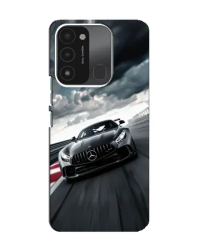 Чехол для TECNO Spark 8C с картинкой «Гоночный Mercedes AMG»