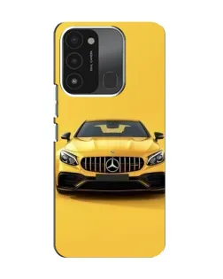 Чехол для TECNO Spark 8C с картинкой «Желтый Mercedes GT»