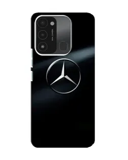 Чехол для TECNO Spark 8C с картинкой «Mercedes на металле»