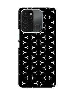 Чехол для TECNO Spark 8C с картинкой «Mercedes паттерн звезд»