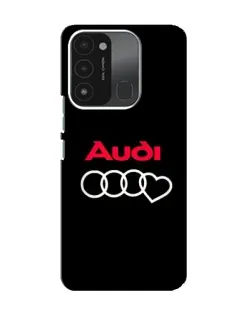 Чехол для TECNO Spark 8C с картинкой «Логотип Audi Heart»