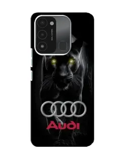 Чехол для TECNO Spark 8C с картинкой «Пантера и Audi»
