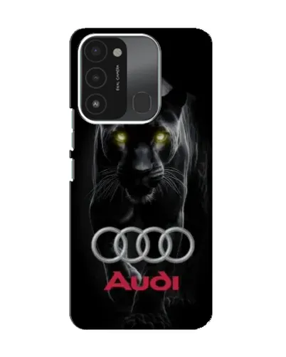 Чехол для TECNO Spark 8C с картинкой «Пантера и Audi» Чехол для TECNO Spark 8C с картинкой «Пантера и Audi»