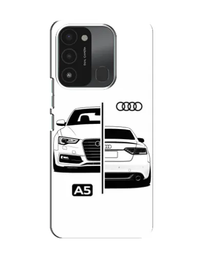Чехол для TECNO Spark 8C с картинкой «Audi — контрастный дизайн» Чехол для TECNO Spark 8C с картинкой «Audi — контрастный дизайн»
