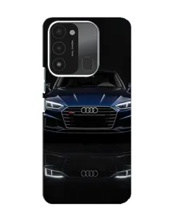 Чехол для TECNO Spark 8C с картинкой «Audi — ночное отражение»